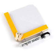 IVEI Wooden Utility Fridge Magnet with Handcrafted Mini Slippers & Hooks - Easy to Wipe White Board - Dry Erase Board - to-Do-List - Magnet for Fridge - Best Gift for Home, Kitchen, etc – Yellow