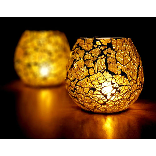 ESPLANADE Glass Tealight Candle Holder, Pack of 2