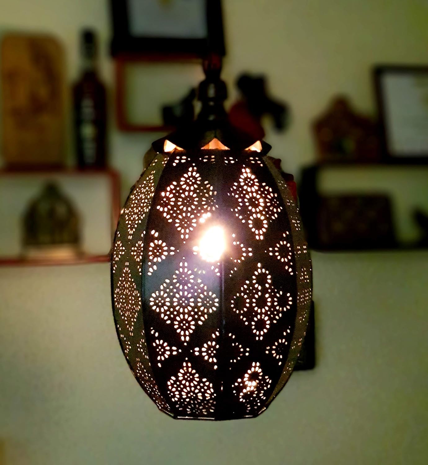 eSplanade 13" Moroccan Lantern Pendant Light Hanging Lamp