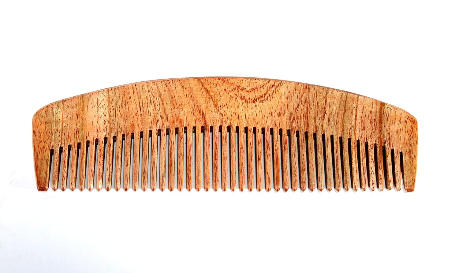 eSplanade Neem Wood Comb for Hair Beard Moustache - Beauty Care Items - Men & Women - Natural Brown - 6.7" Inches