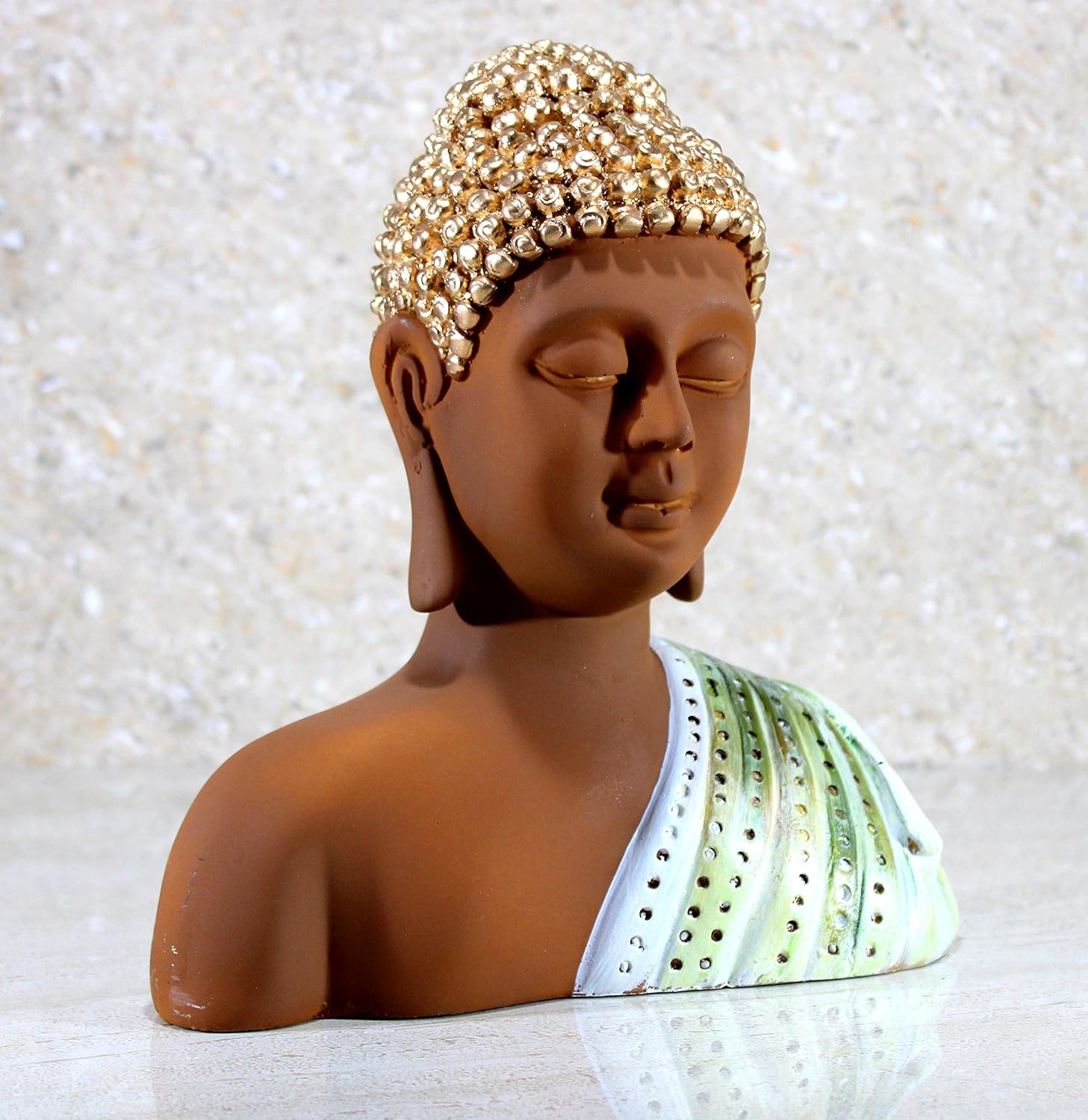eSplanade 9" Buddha - Meditating Buddha - Polyresin Idol Statue Figurine Murti