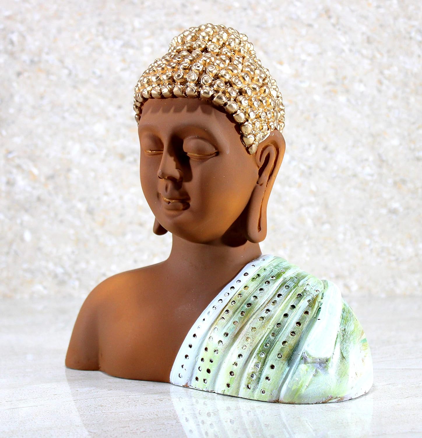 eSplanade 9" Buddha - Meditating Buddha - Polyresin Idol Statue Figurine Murti