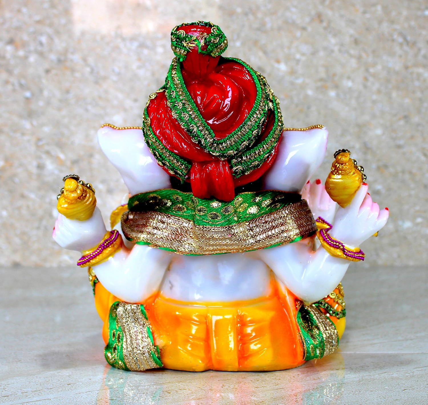 Buy S. Patnaik Gold Plated Singhasan Ganesh Idol for Home Décor Buy S. Patnaik Gold Plated Singhasan Ganesh Idol for Home Décor