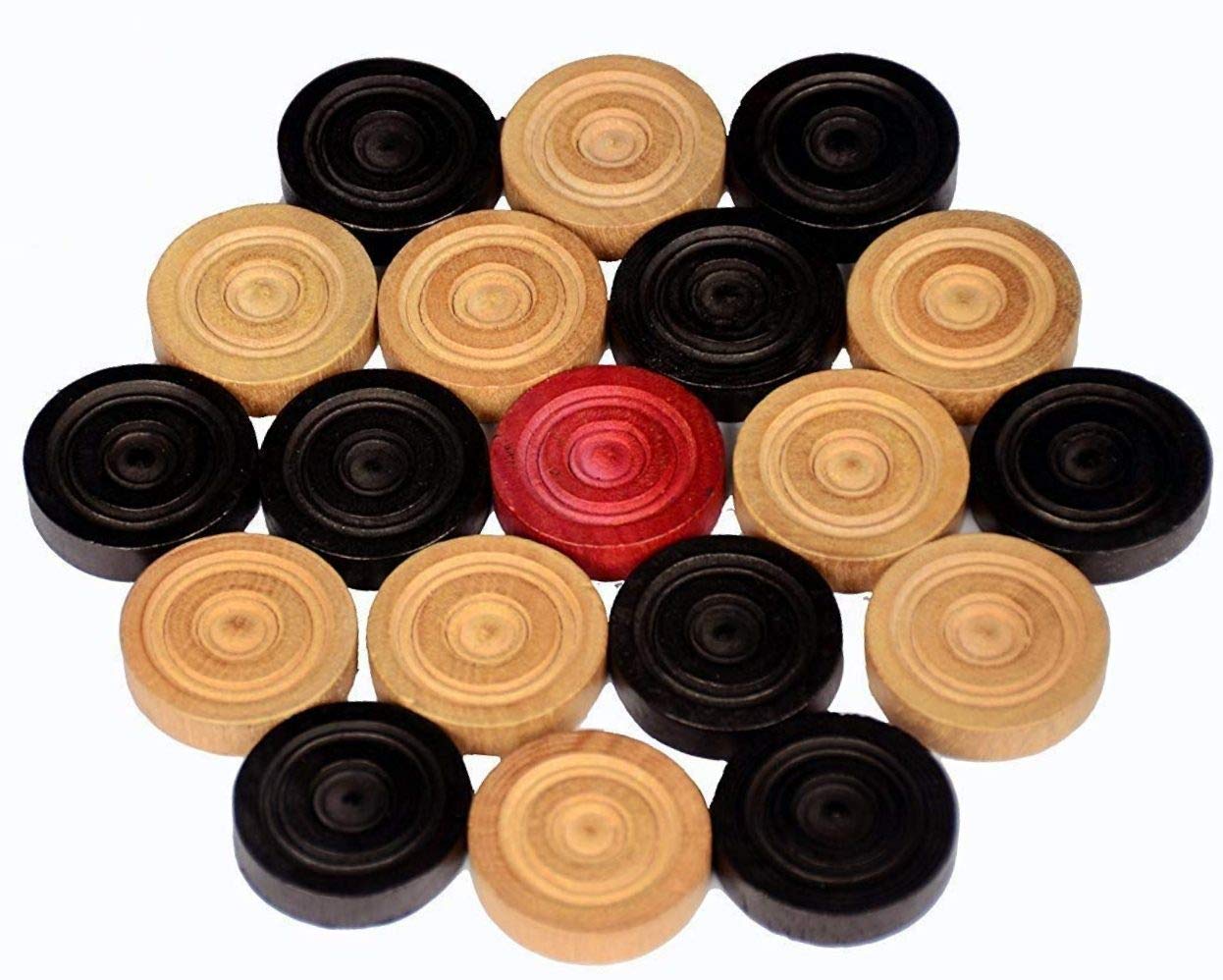 StonKraft Turbo Wooden Carrom Coin | Carrom Board Coins Pieces,for Kid