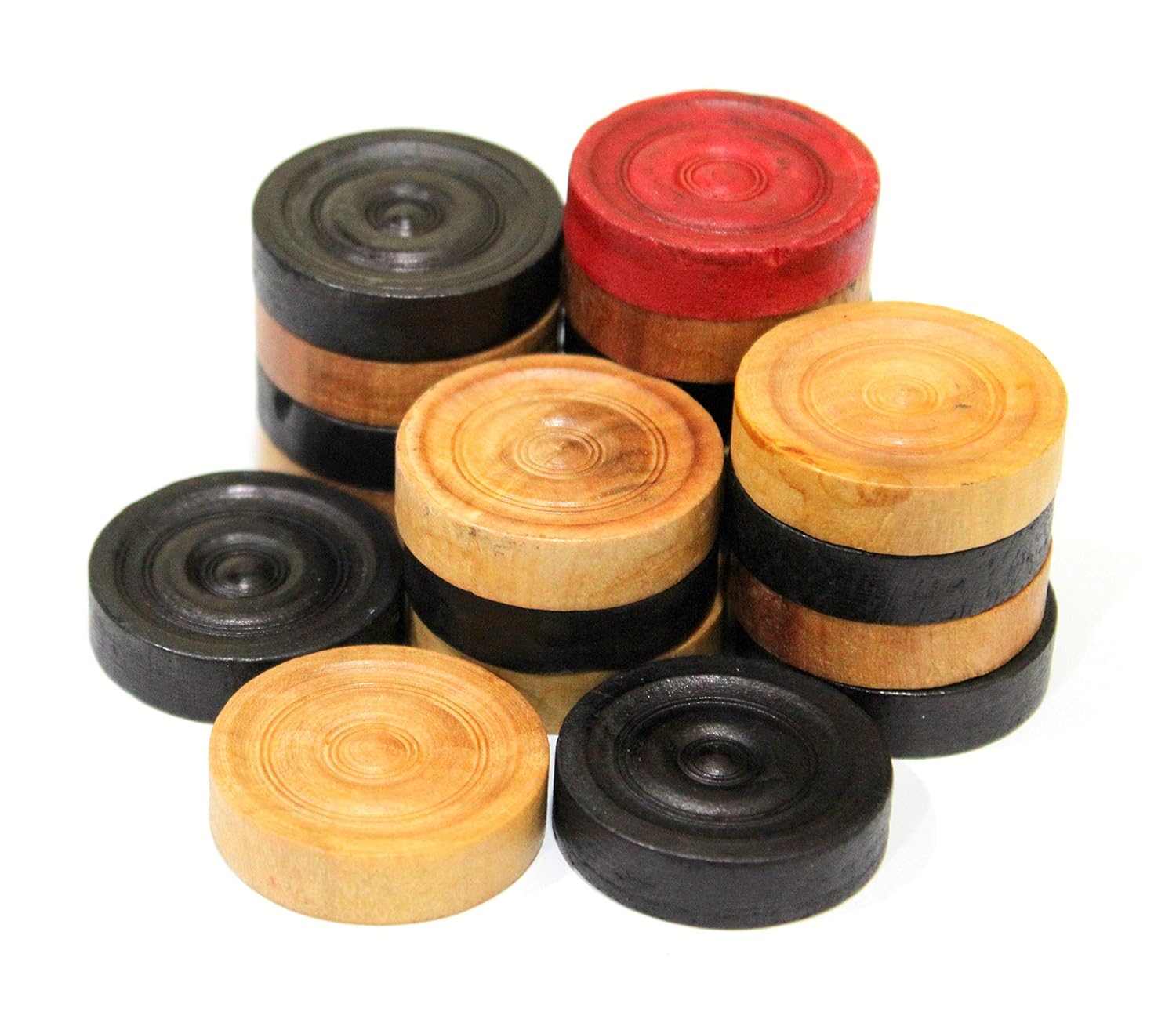 StonKraft Turbo Wooden Carrom Coin | Carrom Board Coins Pieces,for Kid