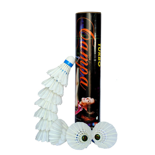 StonKraft Badminton Feather Shuttlecock Set (White) - Pack of 10