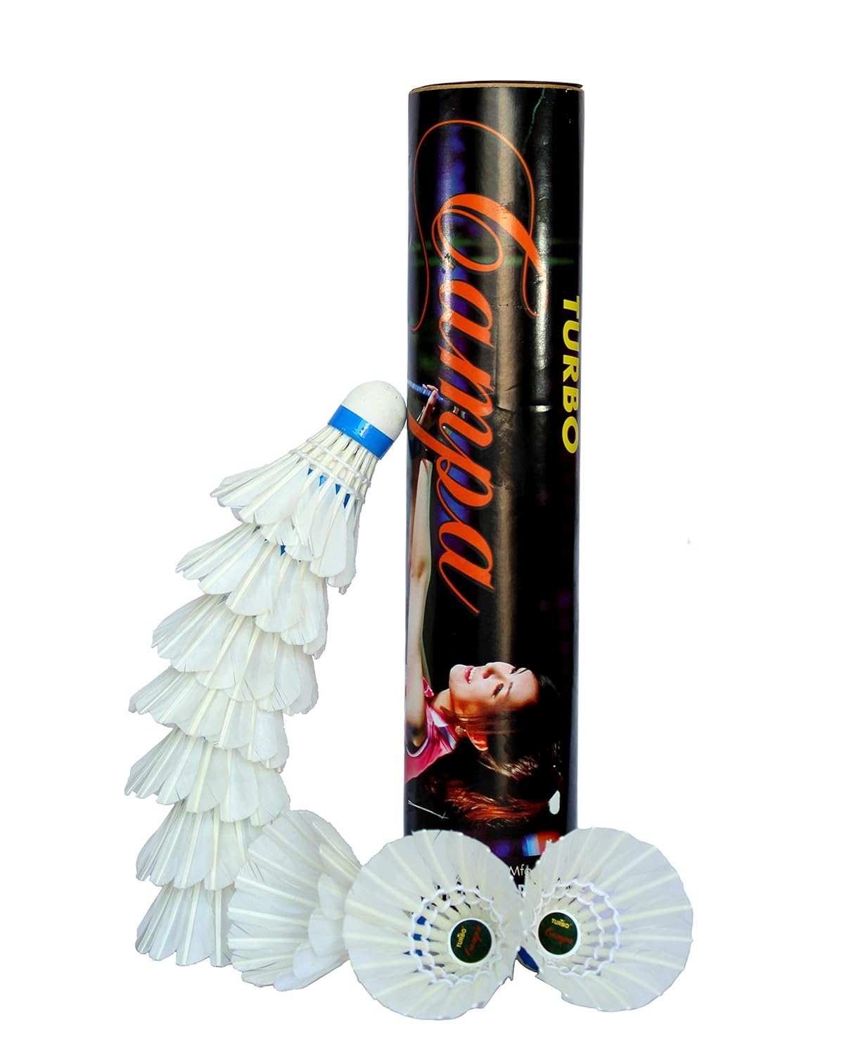 StonKraft Badminton Feather Shuttlecock Set (White) - Pack of 10