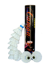 StonKraft Badminton Feather Shuttlecock Set (White) - Pack of 10