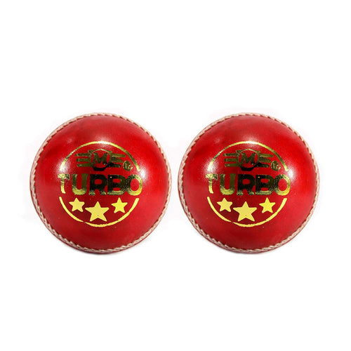 StonKraft Turbo Leather Cricket Ball | Ball for Cricket Match (Pack of 2)