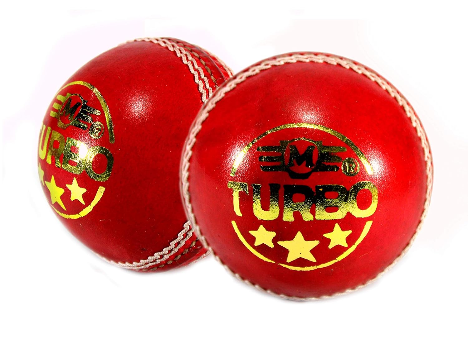 StonKraft Turbo Leather Cricket Ball | Ball for Cricket Match (Pack of 2)