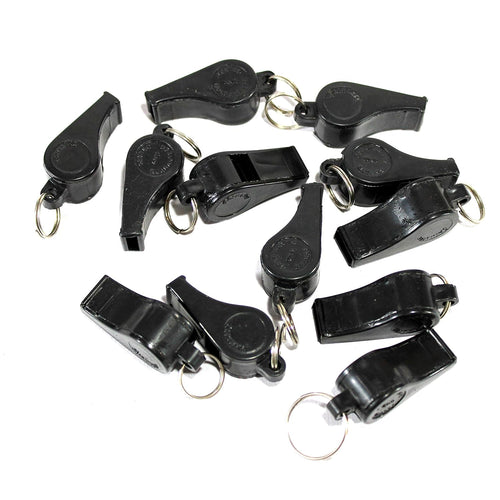 StonKraft Whistle, Loud Plastic Whistle for Referees Coaches Lifeguards Survival Emergency Football Basketball Soccer Hockey (Set of 12)