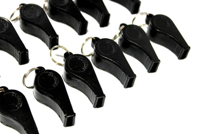 StonKraft Whistle, Loud Plastic Whistle for Referees Coaches Lifeguards Survival Emergency Football Basketball Soccer Hockey (Set of 12)