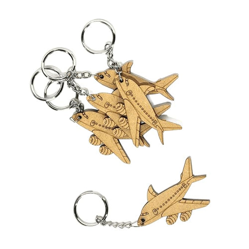 eSplanade DIY MDF Key Chains - Set of 20 | for DIY Activity - Decoupage - Art & Craft Supplies - Do It Yourself