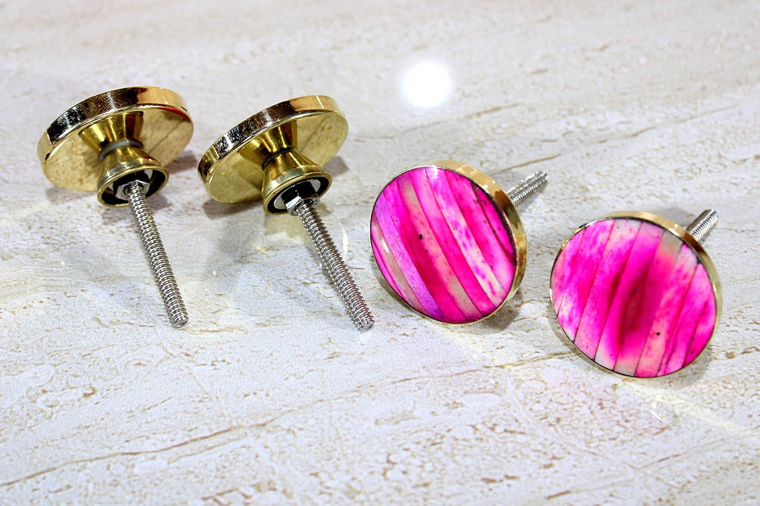 ESPLANADE Cupboard Drawer Brass Knobs Set of 4 | Drawer Handles | Cupboard Pulls (1)