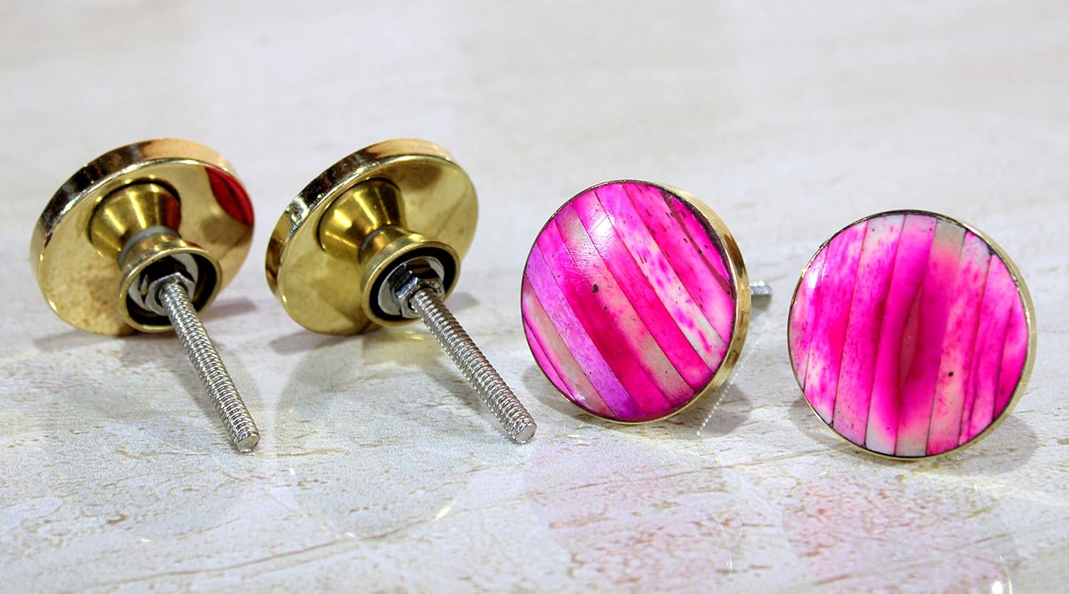 ESPLANADE Cupboard Drawer Brass Knobs Set of 4 | Drawer Handles | Cupboard Pulls (1)