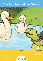IVEI Panchatantra Kids Learning Book - Workbook and DIY puzzle of Panchatantra Story - Colouring Activity Worksheets - Creative Fun Activity and Education For Kids - The Tortoise and the Geese ( Age 4 to 7 Years )
