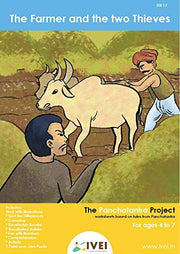 IVEI Panchatantra Kids Learning Book - Workbook and DIY Puzzle of Panchatantra Story - Colouring Activity Worksheets - Creative Fun Activity and Education For Kids - The Farmer and the Two Thieves ( Age 4 to 7 Years )