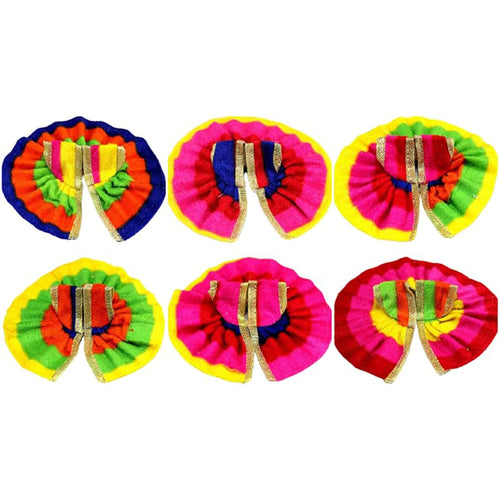 ESPLANADE Ladoo Gopal Poshak | Dress | Bhagwaan Ki Poshaak | Dev Vastra - (Set of 6) (Size 2)