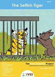 IVEI Panchatantra Story Kids Learning Book - Workbook and DIY Puzzle - Colouring Activity Worksheets - Creative Fun Activity and Education for Kids - The Selfish Tiger (Age 4 to 7 Years)