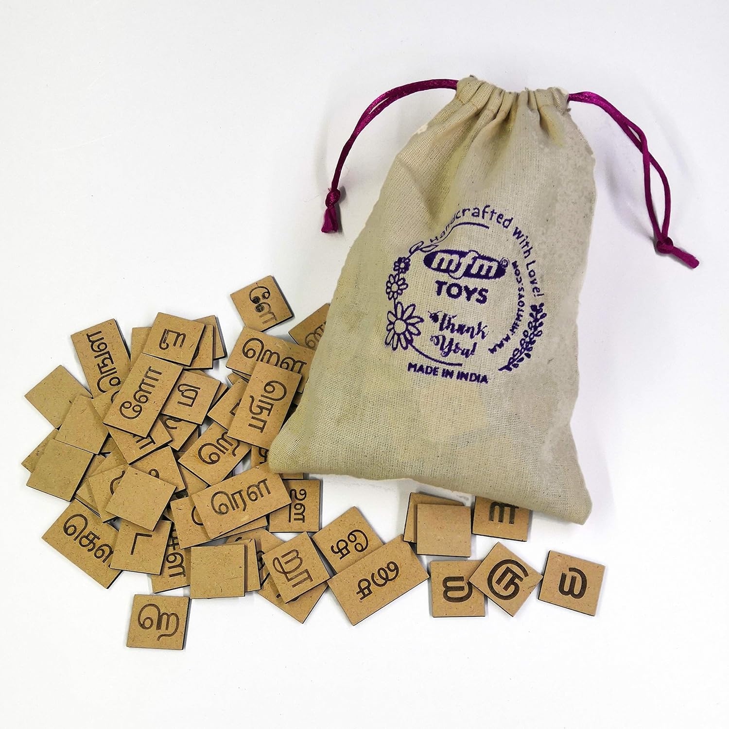 MFM TOYS Tamil Letters Tiles (247 letters ~ Vowels+Consonants+Compound Letters)