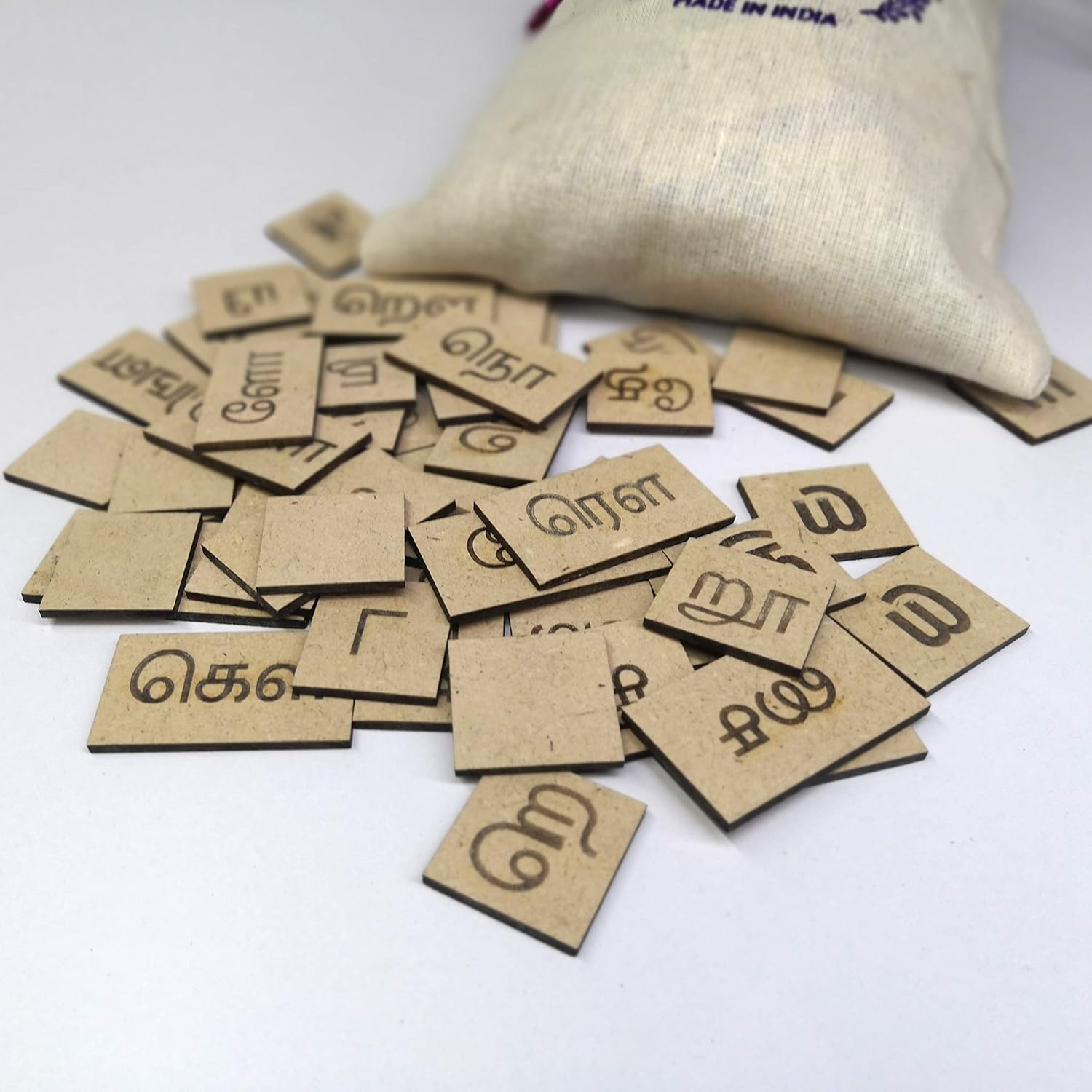 MFM TOYS Tamil Letters Tiles (247 letters ~ Vowels+Consonants+Compound Letters)