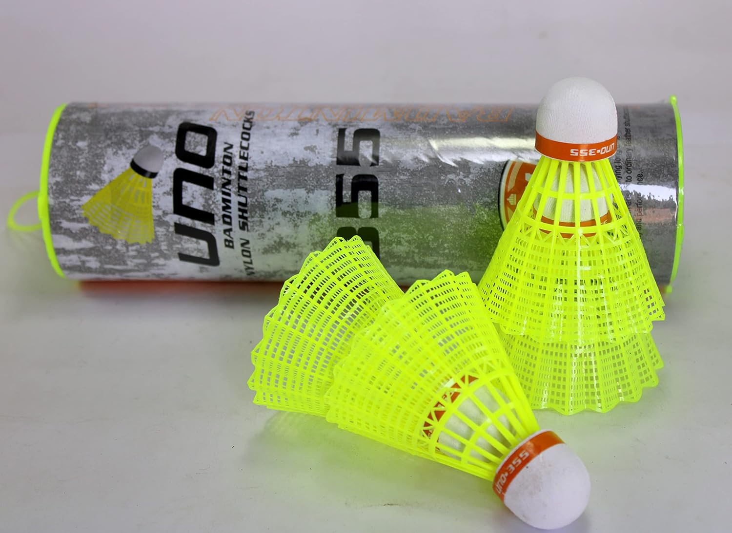 StonKraft UNO Badminton Nylon Shuttlecocks (Pack of 6) | Plastic Shuttle Cock Set | Badminton Shuttlecocks