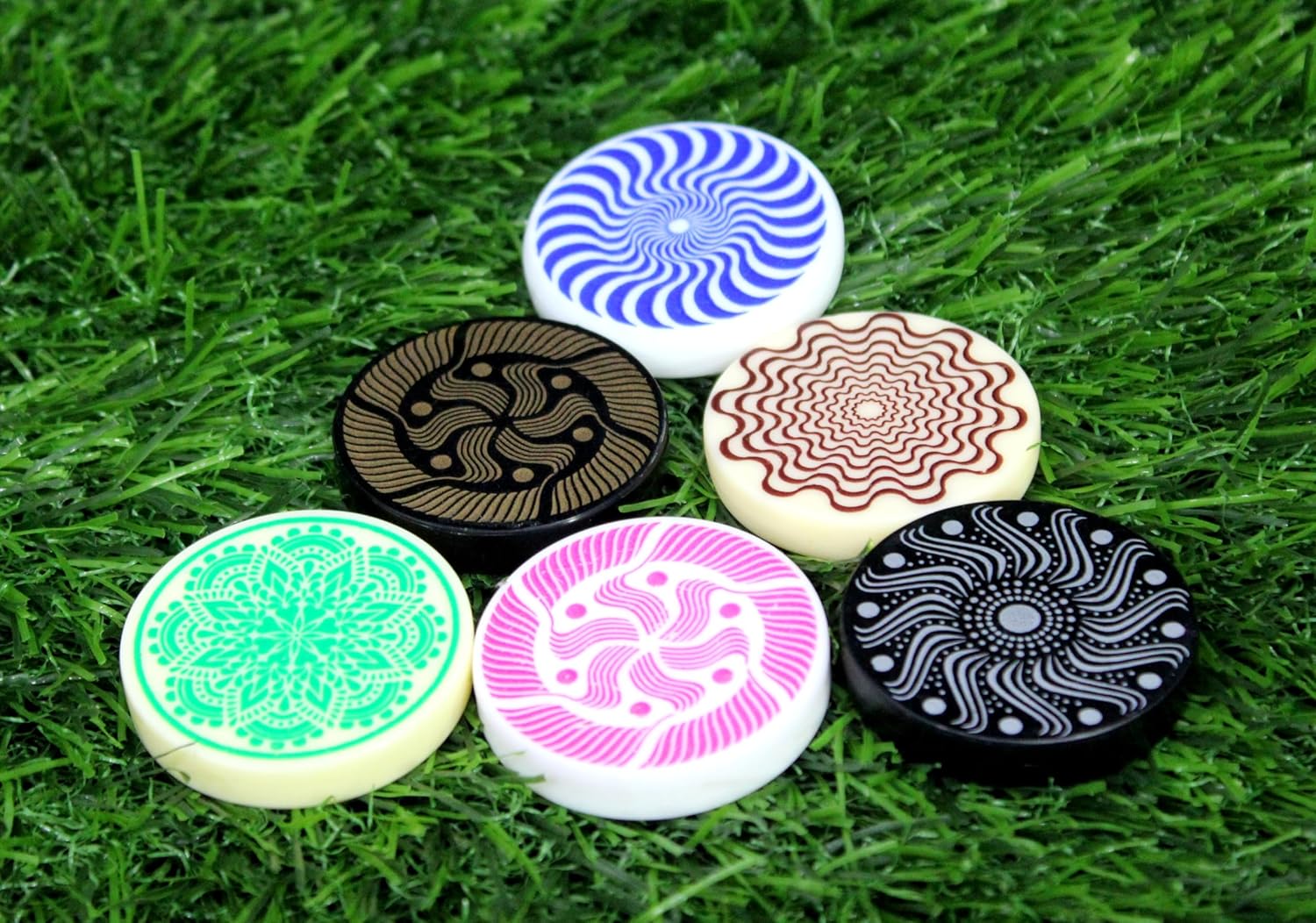 Stonkraft Carrom Board Striker - Standard Size For Carrom Game With Case - Pack Of 2 - 6 Years And Up