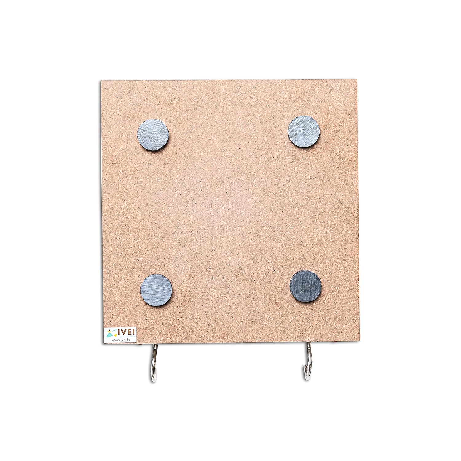 IVEI Utility Fridge Magnet with White Board, Mini Warli Calendar and Photo Frame, Paper Quilling on Wooden Frame - Daily Planner Magnet for Fridge with White Board - Best Gift for Home & Kitchen