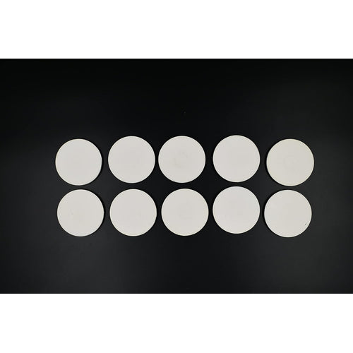 IVEI DIY MDF Wood Sheet Round Craft Magnet with Primer Plain MDF Fridge Magnet Blanks Cutouts- Set of 10 with 3mm- 3in dia for Painting Wooden Sheet Craft, Decoupage, Resin Art Work & Decoration