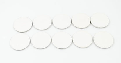 IVEI DIY MDF Wood Sheet Round Craft Magnet with Primer Plain MDF Fridge Magnet Blanks Cutouts- Set of 10 with 3mm- 3in dia for Painting Wooden Sheet Craft, Decoupage, Resin Art Work & Decoration