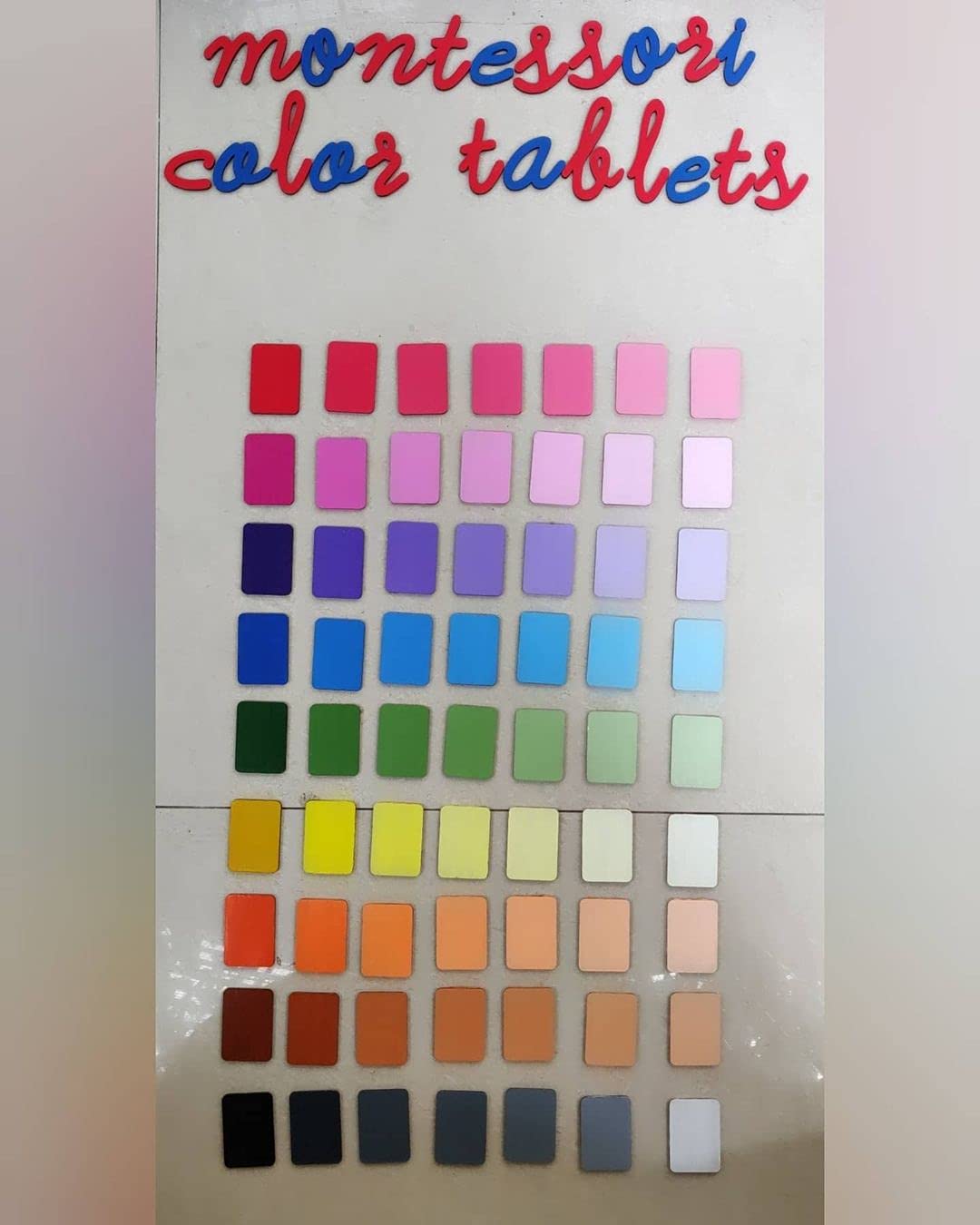 MFM Toys English Cursive Alphabets ~ 70pcs Lowercase Cutouts | Ages 4+ (Non Magnetic)