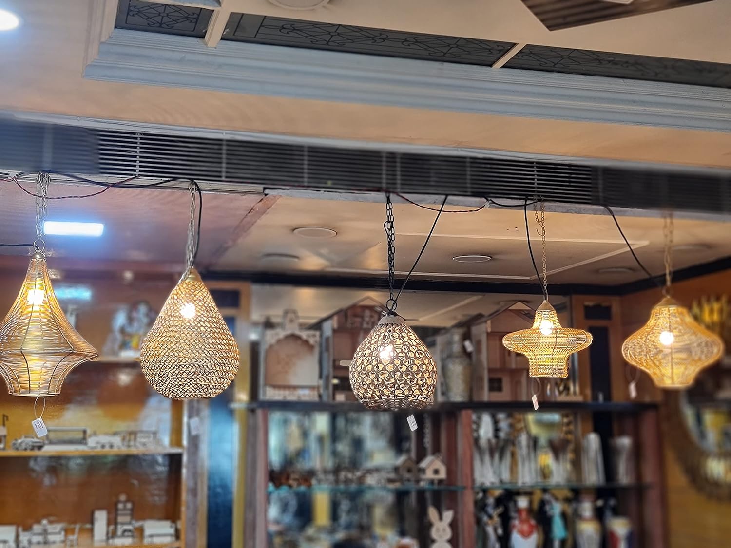 ESPLANADE Metal Pendant Light Hanging Ceiling Lamp with 2+ Feet Metal Chain (13" Inches)