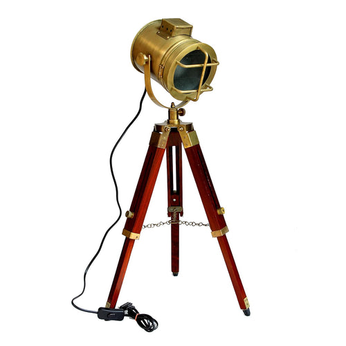 Esplanade Metal and Wood Tripod Floor Lamp – 22