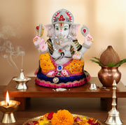 eSplanade Resin Ganesh Ganesha Ganpati Murti Idol Statue Sculpture | Pooja idols | Home Decor - 13.25" Inches - Big Size