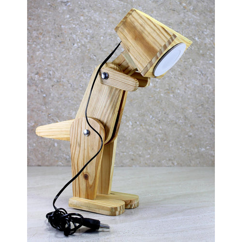ESPLANADE Wooden Dinosaur Shape Decorative Wall Light | Bedside Lamp | Reading Light | Table Lamp | Focus Lights | Home Decor (Dinosaur)