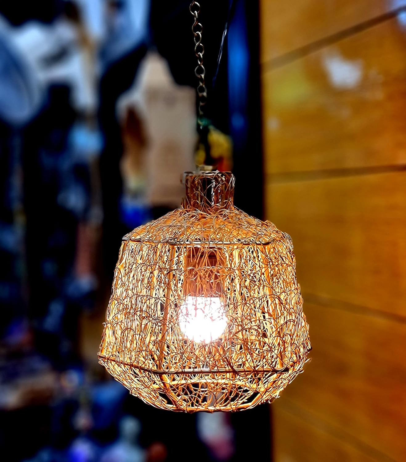 ESPLANADE Metal Pendant Ceiling Light Hanging Ceiling Lamp with 2+ Feet Metal Chain (8.5" Inches)