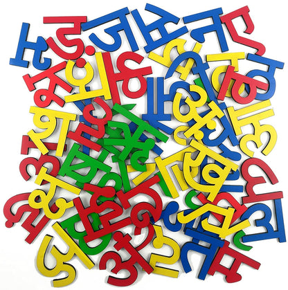 Stonkraft Wooden Hindi Alphabets and Matras