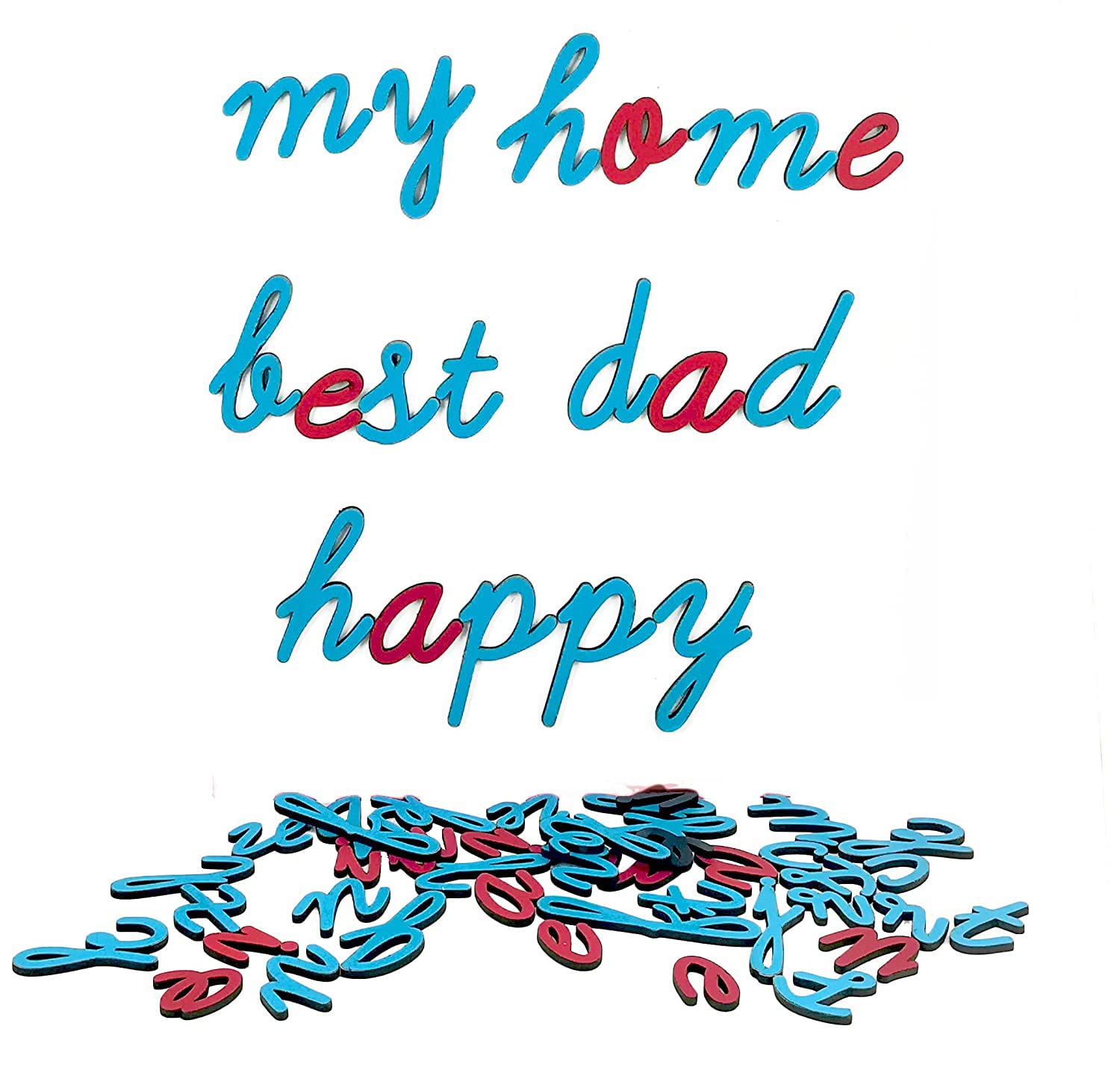 Stonkraft English Cursive Alphabets ~ 70pcs Lowercase Cutouts | Ages 4+ (Magnetic)