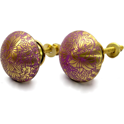 eSplanade Cupboard Drawer Copper Knobs | Drawer Handles | Cupboard Pulls - Set of 2