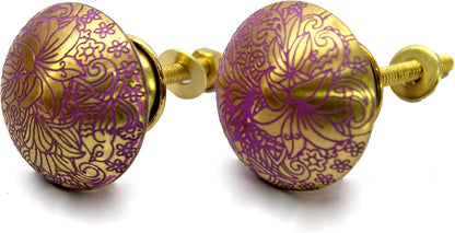 eSplanade Cupboard Drawer Copper Knobs | Drawer Handles | Cupboard Pulls - Set of 2