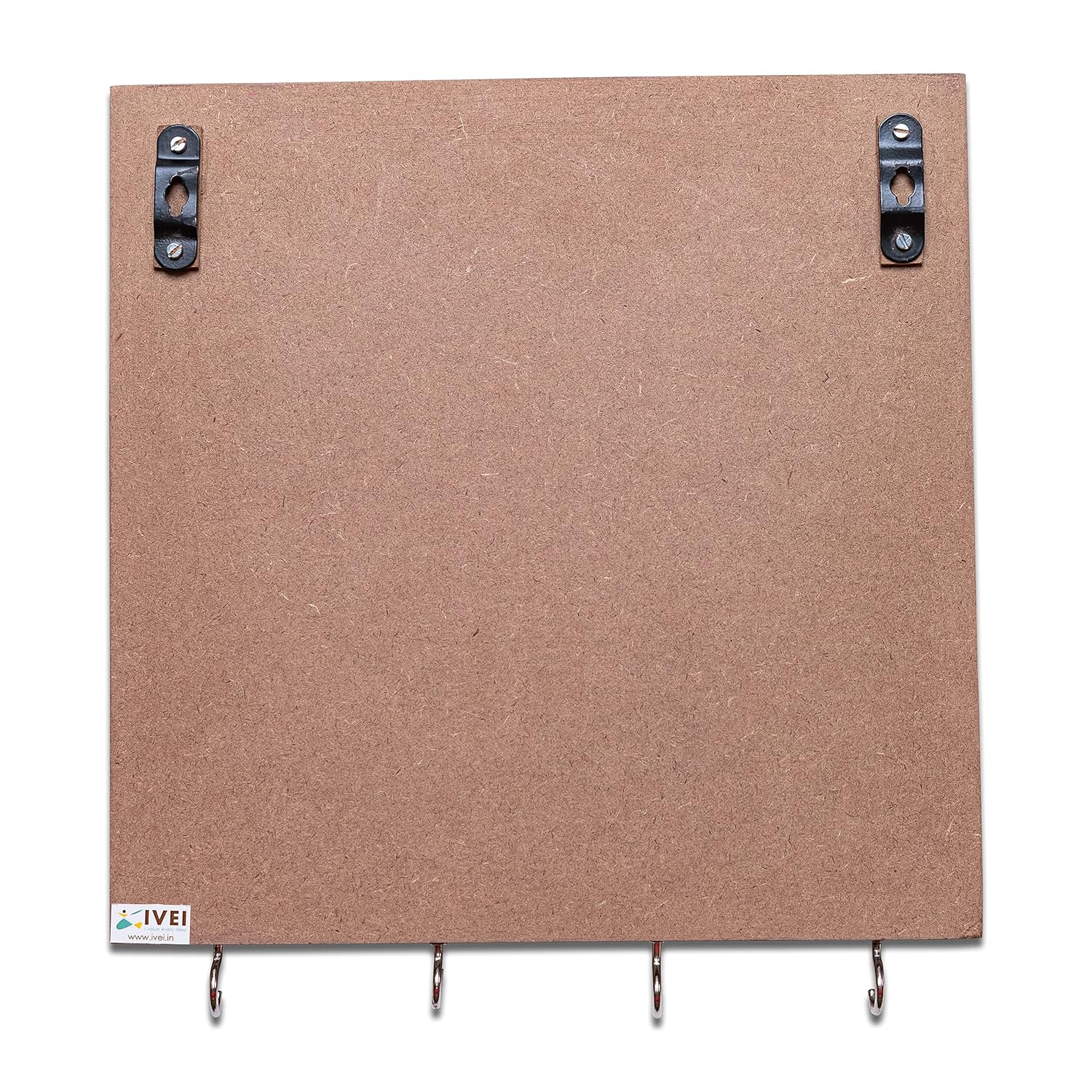 IVEI Metal Panel Black Board & Bulletin Board with Hooks for Fun Learning Kids Activity & Room Decor Notice Board, 11.5x10.5X.75 in - Wooden