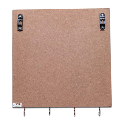 IVEI Metal Panel Black Board & Bulletin Board with Hooks for Fun Learning Kids Activity & Room Decor Notice Board, 11.5x10.5X.75 in - Wooden