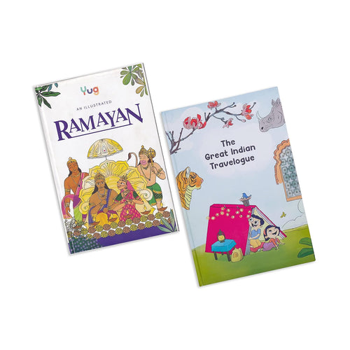 Yug- Illustrated Ramayan & The Great Indian Travelogue Combo Books for Kids- Mythology & Travel Story Book for Kids with Colourful Pictures- Fun Learning Book for 5+ Year Old Children- Bedtime Stories