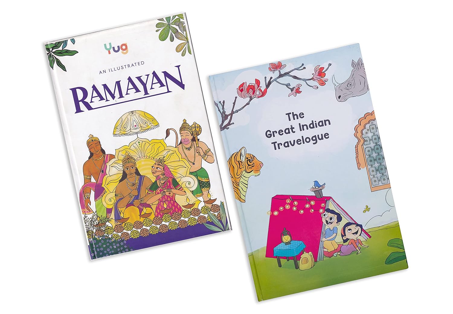 Yug- Illustrated Ramayan & The Great Indian Travelogue Combo Books for Kids- Mythology & Travel Story Book for Kids with Colourful Pictures- Fun Learning Book for 5+ Year Old Children- Bedtime Stories