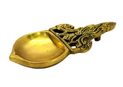 eSplanade - Brass Diya to burn Dhoop Kapoor | Oil Lamp | Deepam | Deepak | Kuthu Vilakku | Pooja Articles | 5.75" Inches Length