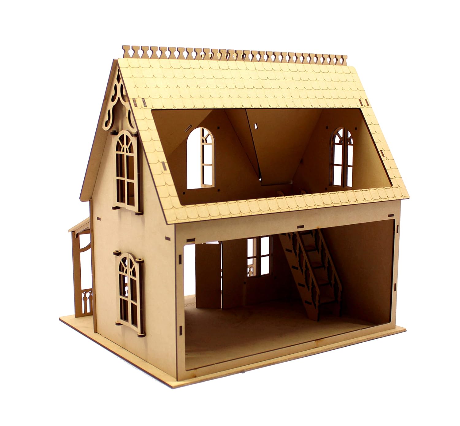 StonKraft Kid 3D Wooden Puzzle Truck - Wooden, DIY Kit, Build Your Own, Construction Toy, Modeling Kit | MDF Toys Truck (Villa Dollhouse)