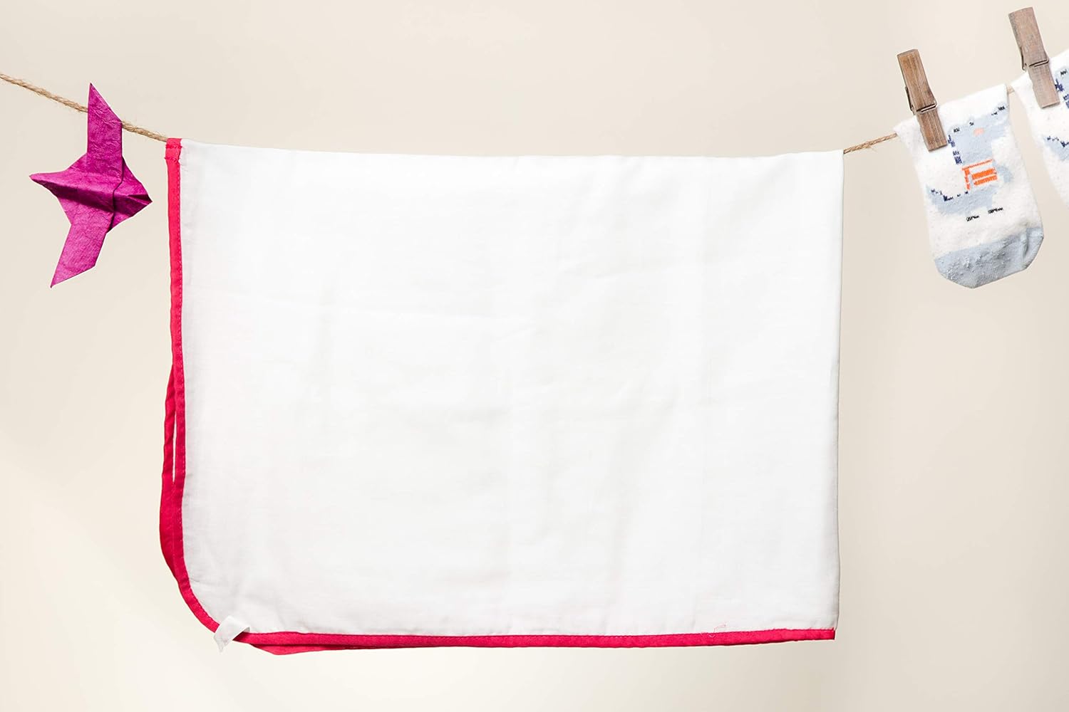 JnB Jacha & Bacha Jumbo Gift Set for Newborns - Set of 6 Nappies, 6 Napkins, 2 Towels, 2 Burp Cloth, 1 Liner - Pure Soft Dhoti Cotton (Pink)