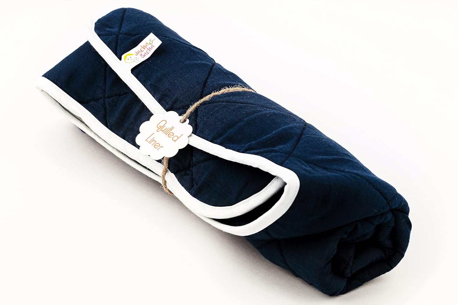 JnB Jacha & Bacha Multi-Purpose Cushioned Protective Mat for Baby - Set of 2 (Navy Blue) | for That Extra Cushioning|