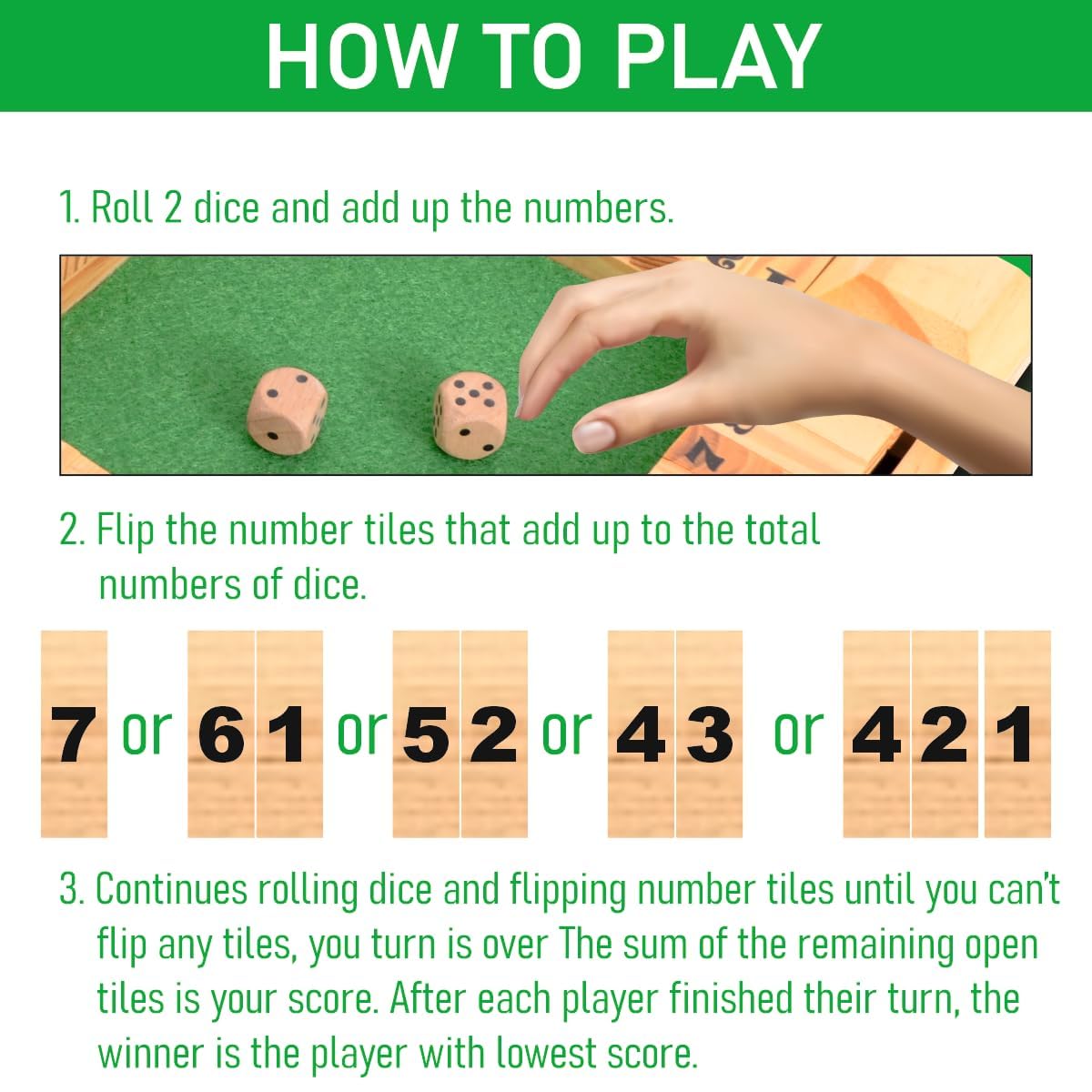 Clapjoy Table top Board Games for Adults & Kids Toy Perfect for Family, Picnic, Birthday Gift and Return Gift (Slingo & Shut The Box) Air Hockey, 2 Player, 59 L x 31 W Cm