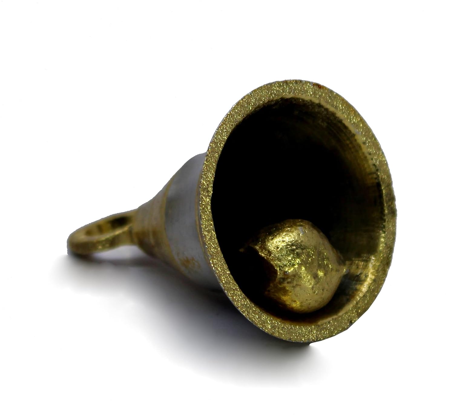 eSplanade Brass Pooja Mandir and Decorative Bells | Pack of 10 | 2" Inches - Golden & Silver